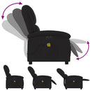eldrevet massagestol stof sort
