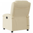 eldrevet massagestol stof cremefarvet