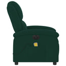 massagestol velour mørkegrøn