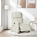 massagestol velour cremefarvet