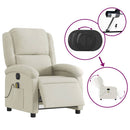 massagestol velour cremefarvet