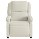 massagestol velour cremefarvet