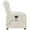 massagestol velour cremefarvet
