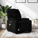 eldrevet massagestol stof sort