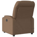 eldrevet massagestol stof brun