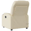 eldrevet massagestol stof cremefarvet