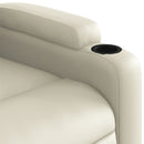 løftestol kunstlæder cremefarvet