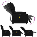 eldrevet massagestol stof sort