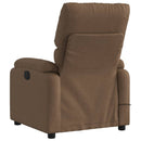 eldrevet massagestol stof brun