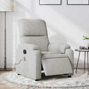 massagestol mikrofiberstof lysegrå