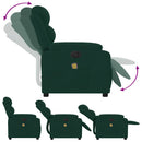 massagestol velour mørkegrøn