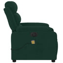 massagestol velour mørkegrøn