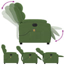 massagestol velour lysegrøn