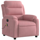 massagestol velour lyserød