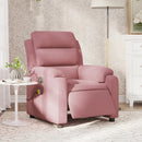 massagestol velour lyserød