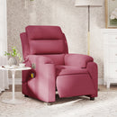 massagestol velour vinrød