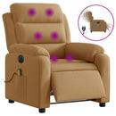 massagestol velour brun