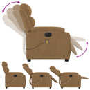 massagestol velour brun