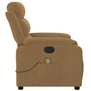 massagestol velour brun