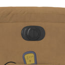 massagestol velour brun