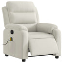 massagestol velour cremefarvet
