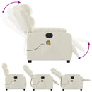 massagestol velour cremefarvet