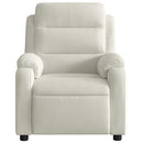 massagestol velour cremefarvet