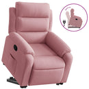 løftestol velour pink