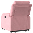 løftestol velour pink