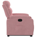 løftestol velour pink