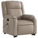 løftestol med massagefunktion kunstlæder cappuccino