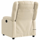eldrevet massagestol stof cremefarvet