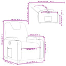 lænestol grå kunstlæder