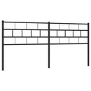 udskiftningsgavl 160 cm metal sort