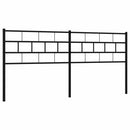 udskiftningsgavl 193 cm metal sort
