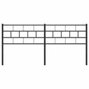 udskiftningsgavl 200 cm metal sort