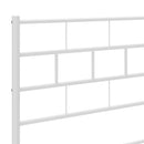 udskiftningsgavl 75 cm metal hvid