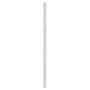 udskiftningsgavl 107 cm metal hvid