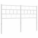 udskiftningsgavl 135 cm metal hvid
