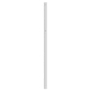 udskiftningsgavl 135 cm metal hvid