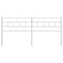 udskiftningsgavl 160 cm metal hvid