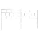 udskiftningsgavl 193 cm metal hvid