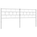 udskiftningsgavl 193 cm metal hvid