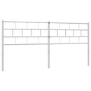 udskiftningsgavl 200 cm metal hvid