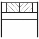 udskiftningsgavl 75 cm metal sort
