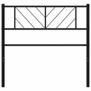 udskiftningsgavl 100 cm metal sort