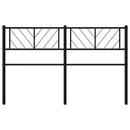 udskiftningsgavl 135 cm metal sort