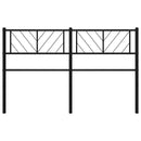 udskiftningsgavl 150 cm metal sort