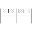 udskiftningsgavl 180 cm metal sort