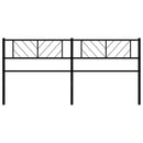 udskiftningsgavl 193 cm metal sort